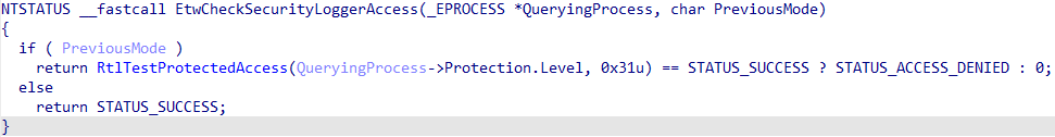 Checking the presence of Antimalware-PPL